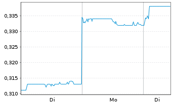 Chart West China Cement Ltd. - 1 Woche
