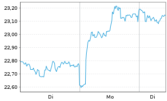 Chart Koninklijke Philips N.V. - 1 Woche