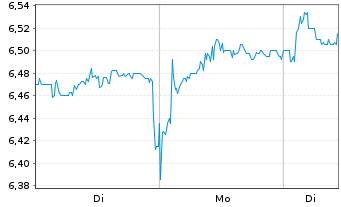 Chart Rana Gruber ASA - 1 Woche