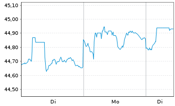 Chart BlackR.Fds.II-Flexible Inc.ETF - 1 Woche