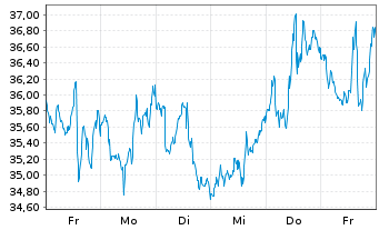 Chart Dir.Shs ETF T.-D.Da.S.Cp Be.3X - 1 Week