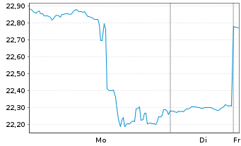 Chart VanEck Vect.ETF T.-Africa Ind. - 1 Woche